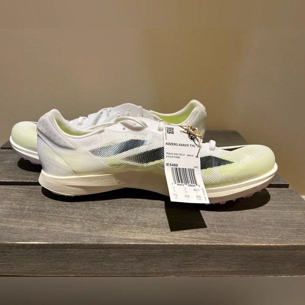 adidas Adizero Avanti Tyo Track & Field Lightstrike White/Black- 7.5 unisex-NWOB - Picture 2 of 8